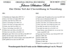 Load image into Gallery viewer, 13731  Johann Sebastian Bach - Der Dritte Teil der Clavierübung in Naumburg (2 CDs)