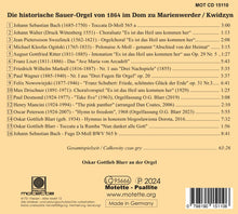 Laden Sie das Bild in den Galerie-Viewer, 15110 Die historische Sauer Orgel von 1864 im Dom zu Marienwerder (Polen)