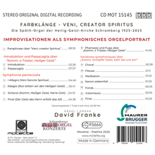 Load image into Gallery viewer, 15145 - Farbklänge "Veni, creator Spiritus" - David Franke, Orgel