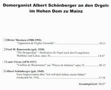 Laden Sie das Bild in den Galerie-Viewer, 10961 Domorganist Albert Schönberger an den Orgeln im Hohen Dom zu Mainz