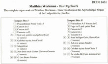 Load image into Gallery viewer, 11461 Matthias Weckmann - Das Orgelwerk (2 CDs)