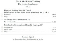 Load image into Gallery viewer, 12051 Max Reger - Die großen Orgelwerke Vol. 5