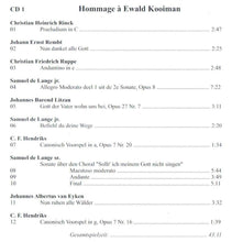Laden Sie das Bild in den Galerie-Viewer, 13701 Hommage à Ewald Kooiman (1938-2009) - 2 CDs