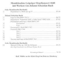 Laden Sie das Bild in den Galerie-Viewer, 13971 Mendelssohns Leipziger Orgelkonzert 1840 (Digipak)
