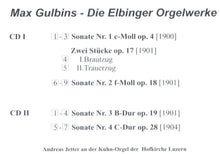 Laden Sie das Bild in den Galerie-Viewer, 14121 Max Gulbins - Die Elbinger Orgelwerke (2 CDs)
