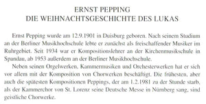 50641 Ernst Pepping (1901 - 1981) - Die Weihnachtsgeschichte des Lukas
