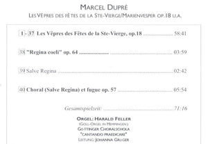 50854 Marcel Dupré: Les Vepres de la Vierge