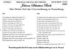 Laden Sie das Bild in den Galerie-Viewer, 13731  Johann Sebastian Bach - Der Dritte Teil der Clavierübung in Naumburg (2 CDs)
