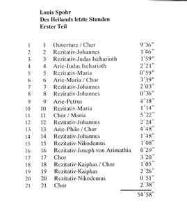 50201 Louis Spohr - Des Heilands letzte Stunden (Calvary) 2CDs