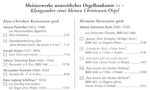 60411 Meisterwerke neuzeitlicher Orgelbaukunst Vol. 5