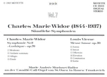 Laden Sie das Bild in den Galerie-Viewer, 10411 Charles Marie Widor - Sämtliche Symphonien Vol. 7
