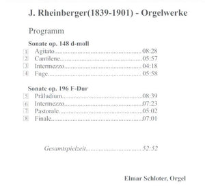 10595 J. Rheinberger - Orgelwerke (CD/DVD)