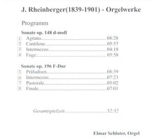 Load image into Gallery viewer, 10591 J. Rheinberger - Orgelwerke
