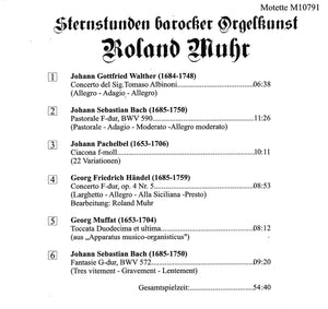 10791 Sternstunden barocker Orgelkunst