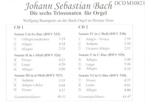 10821 Johann Sebastian Bach - Die Sechs Triosonaten - 2 CDs