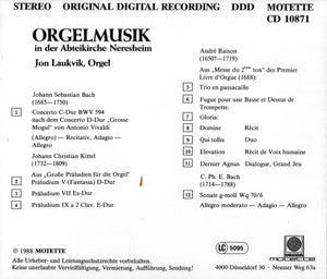 10871 Orgelmusik in der Abteikirche Neresheim