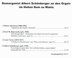 10961 Domorganist Albert Schönberger an den Orgeln im Hohen Dom zu Mainz