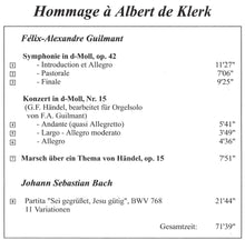 Load image into Gallery viewer, 11031 Hommage à Albert de Klerk
