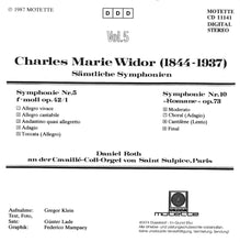 Laden Sie das Bild in den Galerie-Viewer, 11141 Charles-Marie Widor - Sämtliche Symphonien Vol. 5
