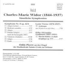 Load image into Gallery viewer, 11251 Charles-Marie Widor - Sämtliche Symphonien Vol. 6
