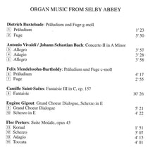 Laden Sie das Bild in den Galerie-Viewer, 11421 Organ Music from Selby Abbey
