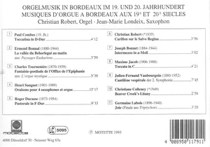 11791 Orgelmusik in Bordeaux im 19. und 20. Jahrhundert
