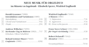 12071 Neue Musik für Orgelduo im Münster zu Ingolstadt