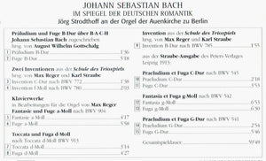 12121 Johann Sebastian Bach im Spiegel der deutschen Romantik