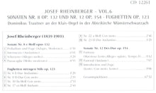 Laden Sie das Bild in den Galerie-Viewer, 12261 Josef Rheinberger - Vol. 6
