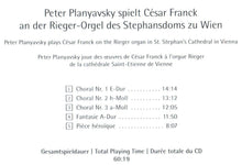 Load image into Gallery viewer, 12401 Peter Planyavsky spielt César Franck an der Rieger-Orgel des Stephansdoms zu Wien

