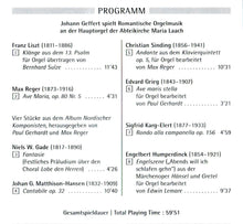 Load image into Gallery viewer, 12441 Johannes Geffert spielt Romantische Orgelmusik - Abteikirche Maria Laach
