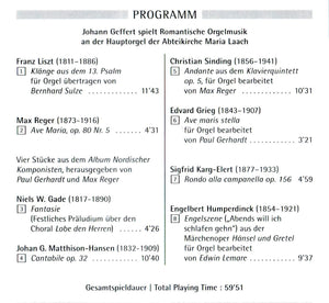 12441 Johannes Geffert spielt Romantische Orgelmusik - Abteikirche Maria Laach