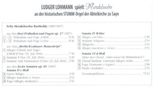 Laden Sie das Bild in den Galerie-Viewer, 12471 Ludger Lohmann spielt Mendelssohn

