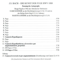Load image into Gallery viewer, 12661 Bach: Die Kunst der Fuge/The Art of Fugue

