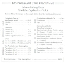 Laden Sie das Bild in den Galerie-Viewer, 12731 Johann Ludwig Krebs - Sämtliche Orgelwerke Vol. 3
