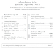 Laden Sie das Bild in den Galerie-Viewer, 12741 Johann Ludwig Krebs: Sämtliche Orgelwerke Vol. 4
