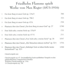 Laden Sie das Bild in den Galerie-Viewer, 12821 Friedhelm Flamme spielt Werke von Max Reger
