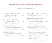 Laden Sie das Bild in den Galerie-Viewer, 12841 Orgelkonzert in der Musikhalle Hamburg
