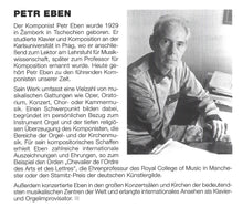 Laden Sie das Bild in den Galerie-Viewer, 12911 PETR EBEN - Das Orgelwerk VOL. 1
