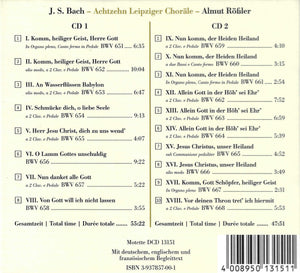 13151 Johann Sebastian Bach - Achtzehn Leipziger Choräle (2 CDs)
