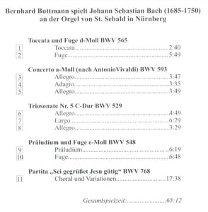 13356 Orgelmusik aus der Sebalduskirche Nürnberg (2 CDs)