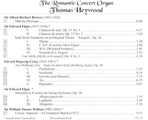 13591 The Romantic Concert Organ - Thomas Heywood