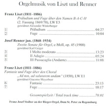 Laden Sie das Bild in den Galerie-Viewer, 13851 Orgelmusik von Liszt und Renner
