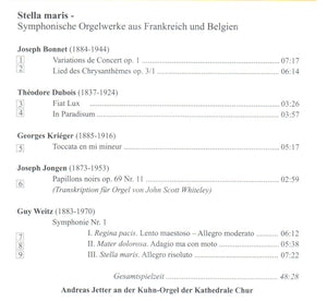 13891 Stella maris - Symphonische Orgelwerke aus Frankreich und Belgien