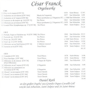 14001 Cesar Franck - Orgelwerke (3 CD Pack)
