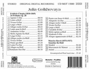 15080 Julia Golkhovaya - Chopin 24 Préludes und Ravel Sonatine fis-Moll