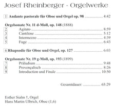 Laden Sie das Bild in den Galerie-Viewer, 20331 Josef Rheinberger - Orgelwerke
