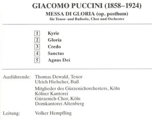 40091 Giacomo Puccini - Messa di Gloria