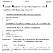 Load image into Gallery viewer, 40101 Alexandre Guilmant: Ausgewählte Orgelwerke Vol. 1
