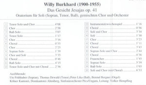 40121 Willy Burkhard - Das Gesicht Jesajas op. 41